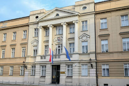 Zgrada Hrvatskog sabora na Trgu svetog Marka u Zagrebu.Hrvatski parlament.