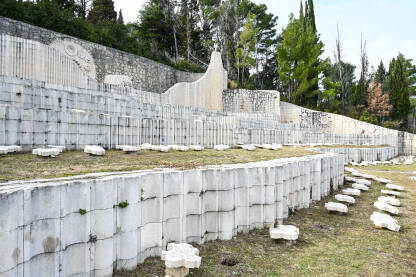 Partizansko groblje u Mostaru, Bosna i Hercegovina.