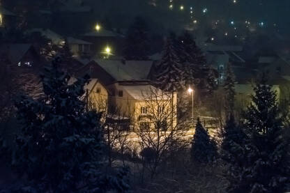 Zima u naselju Slatina u Tuzli