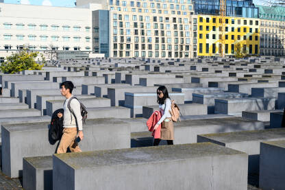 Berlin, Njemačka: Memorijal ubijenim Jevrejima Evrope. Memorijal holokausta.