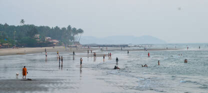 plaža na Arapskom moru u Goa, Indija.