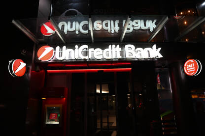 Logo Unicredit banke. Bankarstvo.