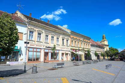 Zrenjanin, Banat, Vojvodina, Srbija: Glavna ulica u centru grada.
