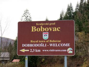 Tabla " Kraljevski grad Bobovac"