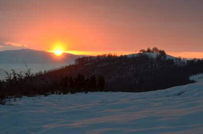 Zimski zalazak sunca