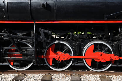 Fotografija točkova lokomotive