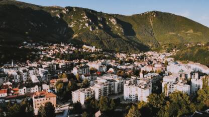Grad Travnik iz zraka