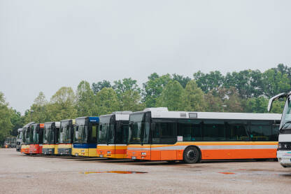 Više autobusa na parkingu