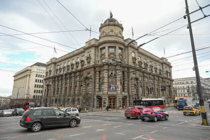Beograd: Zgrada Vlade Republike Srbije. Sjedište Vlade Srbije i kabinet premijera. Kabinet ministara.