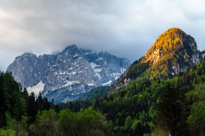 Pogled na Alpe u Sloveniji.
