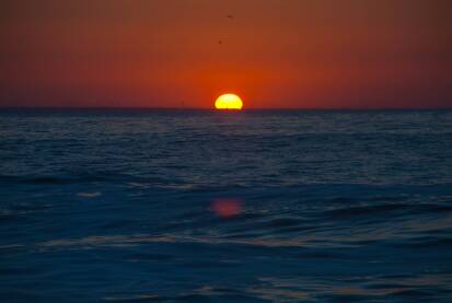 Izlazak sunca na Crnom moru.