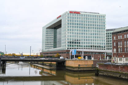 Sjedište Spiegel-a u Hamburgu, Njemačka. Der Spiegel je njemački sedmični magazin. Uredništvo.