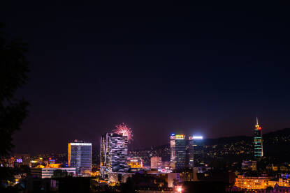 Sarajevo noću - vatromet