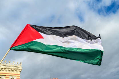Zastava Palestine. Palestinska zastava.