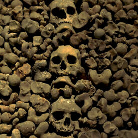 Kosturnica u podzemlju crkve sv.Jakova gdje je otkriveno oko 50 hiljada kostura u Brnu, Češka