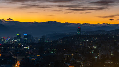 Noćna fotografija Sarajeva