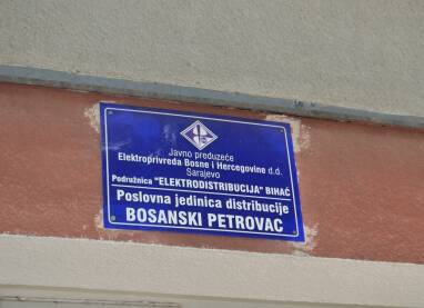 Tabla Elektroprivrede BIH Bosanski Petrovac.