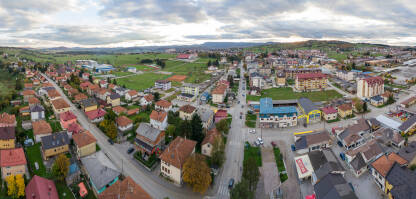 Panoramski pogled na opštinu Sokolac.