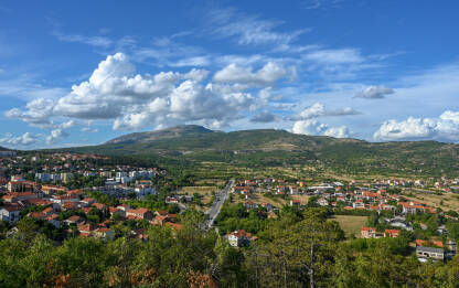 Drniš, Hrvatska, panorama.