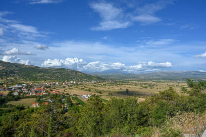 Drniš, Hrvatska, panorama.