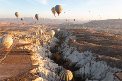 Panoramski pogled iz perspektive letenja balonom