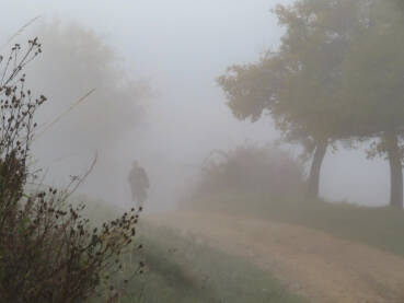 Osoba izlazi iz magle