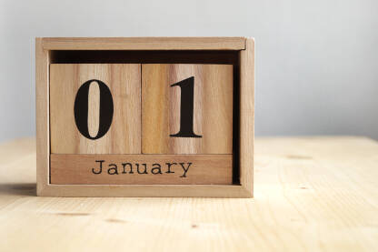 Drveni kalendar 01 Januar