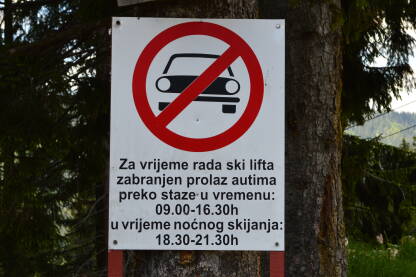 Zabrana parkiranja na Vlašiću